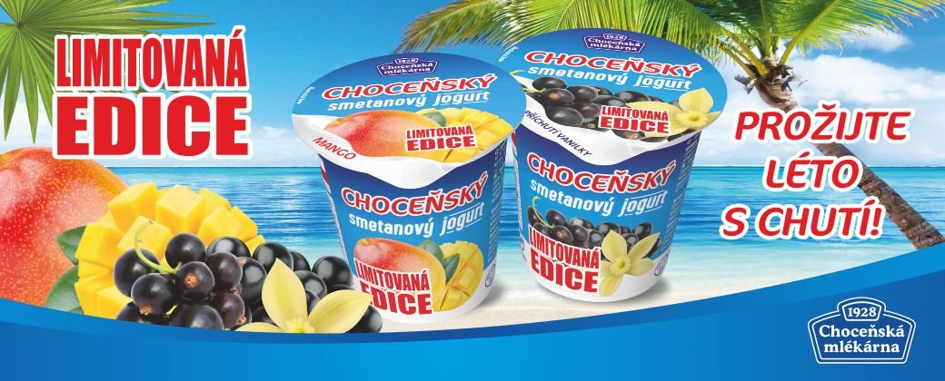 Choceňský smetanový jogurt - letní edice