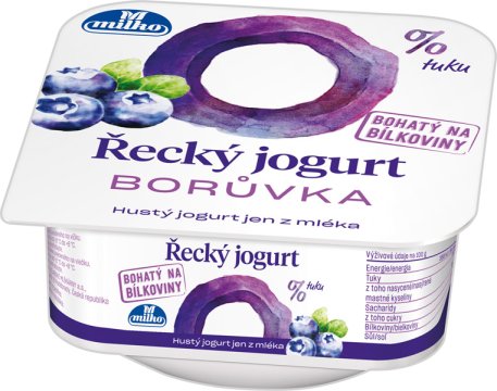 Jogurt odtučněný borůvkový