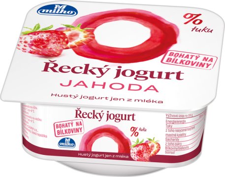 Jogurt odtučněný jahodový