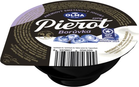 Pierot smetanový jogurt 7,5% na borůvkách