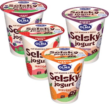 Selský jogurt ochucený
