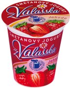 Fotografie produktu Smetanový jogurt jahoda z Valašska 8% 150g