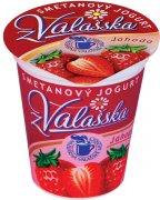 Smetanový jogurt jahoda z Valašska 8% 150g