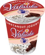 Fotografie produktu Smetanový jogurt z Valašska 8% straciatella 150g