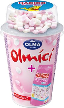 Jahodový jogurt s marshmallow