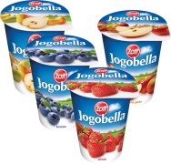 Fotografie produktu Jogobella Standard 2,5% 400g mix (borůvka, hruška, jahoda, pečené jablko)