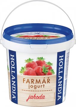 FARMÁŘ jogurt krémový jahoda 1kg