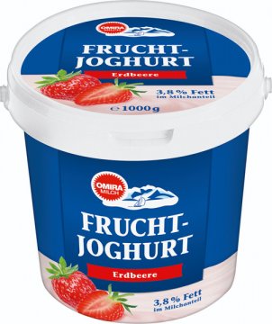 Ovocný jogurt s jahodovou příchutí