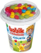Fotografie produktu Bobík Jogurtík vanilkový s čokoládovým dražé 108g