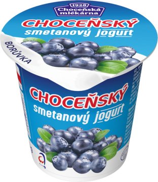 Smetanový jogurt borůvkový