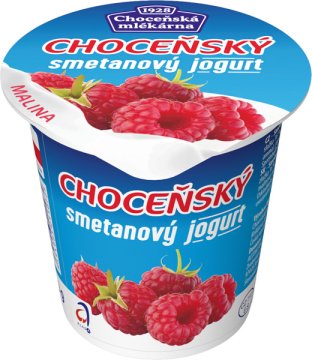 Smetanový jogurt malinový