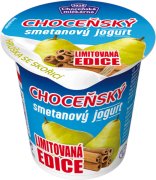 Fotografie produktu Choceňský smetanový jogurt 8% hruška se skořicí 150g (limitovaná edice)