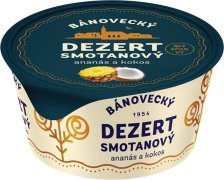 Fotografie produktu Bánovecký smetanový dezert - ananás, kokos 135g