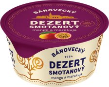 Fotografie produktu Bánovecký smetanový dezert - mango, marakuja 135g