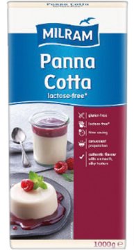 bezlaktózový dezert typu Panna Cotta