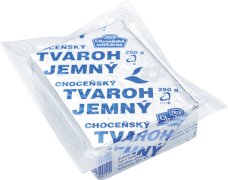 Fotografie produktu Choceňský jemný tvaroh 6% 250g kostka