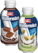 Müllermilch mléčný nápoj 1,5 - 1,6% 400g MIX II. čokoláda, pistácie-kokos