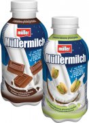 Fotografie produktu Müllermilch mléčný nápoj 1,5 - 1,6% 400g MIX II. čokoláda, pistácie-kokos