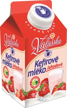 Nízkotučné kefírové mléko jahodové