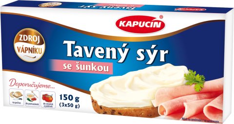 Tavený sýr s příchutí šunky