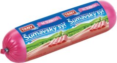 Fotografie produktu TANY Šumavský tavený sýr se šunkou (střívko) 90g