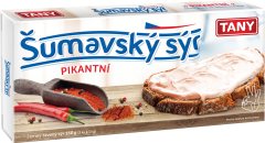 Fotografie produktu TANY Šumavský tavený sýr pikantní 150g