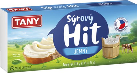 HIT jemný tavený sýr 135g