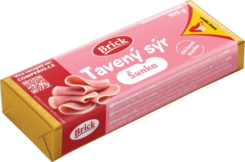 Brick tavený sýr se šunkou