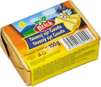 Fotografie produktu Brick Tavený sýr Gouda 100g kostka