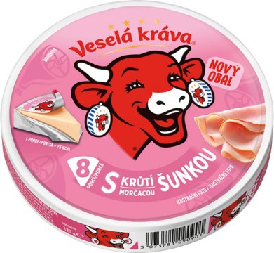 Tavený výrobek se sýrem a šunkou