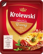 Fotografie produktu Sýr Krolewski 45% uzený plátky 100g