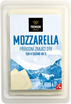 Mozzarella 40% plátky 100g