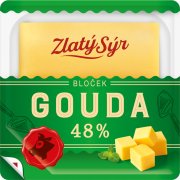 Fotografie produktu Zlatý sýr Gouda 48% bloček 250g