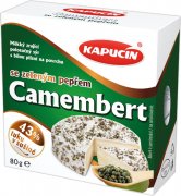 Fotografie produktu Kapucín camembert se zeleným pepřem 80g