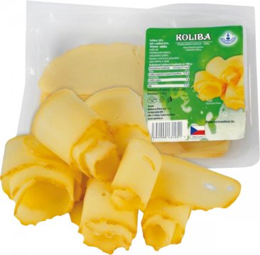 Přírodní pařený a uzený sýr - plátky