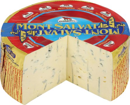 Sýr s přírodní zrající modrou plísní uvnitř hmoty.