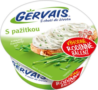  Gervais Čerstvý tvarohový sýr termizovaný s pažitkou 170g
