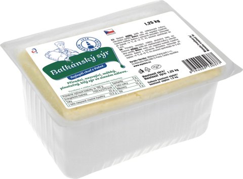Přírodní, nezrající, měkký, plnotučný, bílý sýr v solném nálevu