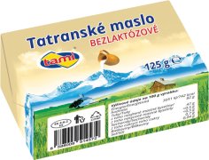 Fotografie produktu TAMI Tatranské máslo bezlaktozové 125g