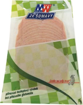 Masný výrobek tepelně opracovaný, krájený vakuově balený