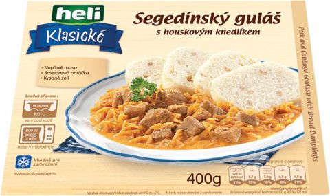 Segedýnský guláš s houskovým knedlíkem
