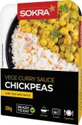 Fotografie produktu Vege cizrna v kari omáčce s vařenou rýží a mrkví 330g SOKRA