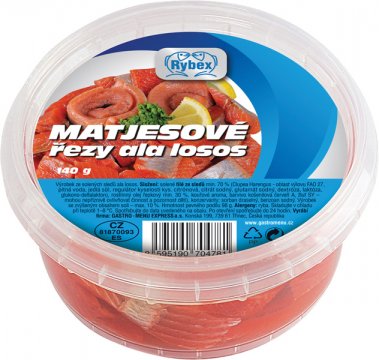 Matjesové řezy ala losos