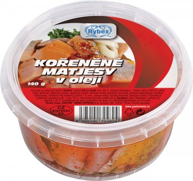 Kořeněné matjesy v oleji
