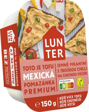 LUNTER Tofu Mexická pomazánka Premium 150 g