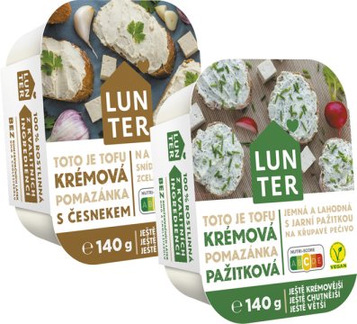 LUNTER Tofu Krémové pomazánky MIX 140 g
