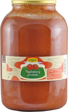 Rajčatový protlak s průměrným podílem rajčat 480g/100g výrobku 