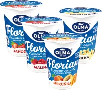 Fotografie produktu Florian jogurt 2,3% 150g MIX jahoda, meruňka, malina, vanilka