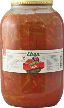 Pasterovaná zeleninová směs v tomatovém kořeněném sladkokyselém nálevu s cukrem a sladidlem