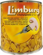 Fotografie produktu Limburg Žampiony sterilované řezy 2,55kg